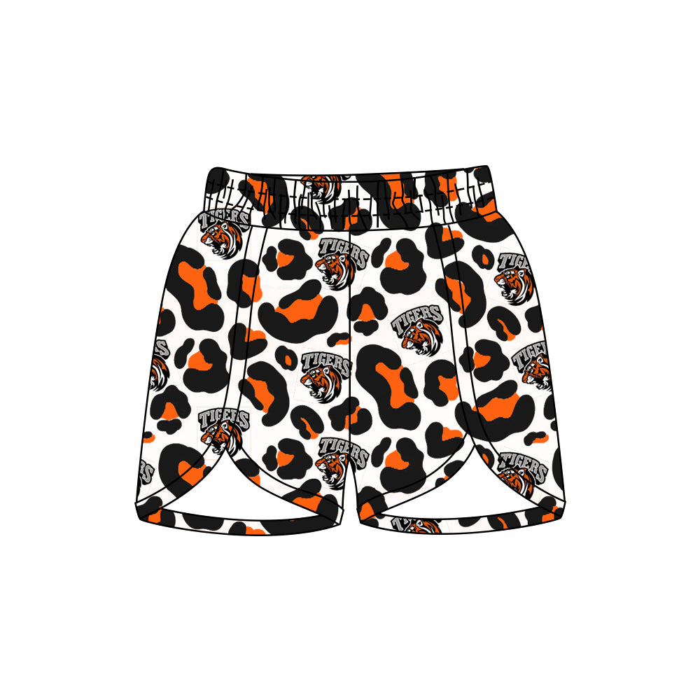 Adult kids family design tiger custom team summer shorts