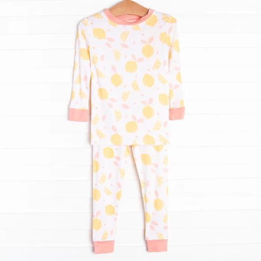 toddle baby girls fruit design long sleeve pajama set