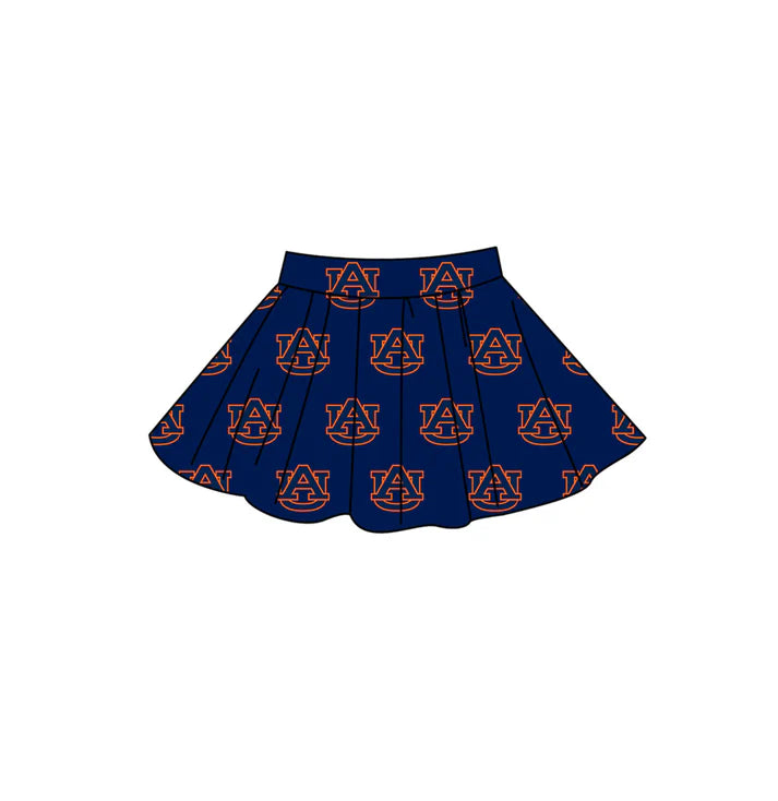 Adult custom team print summer skorts add shorts inside