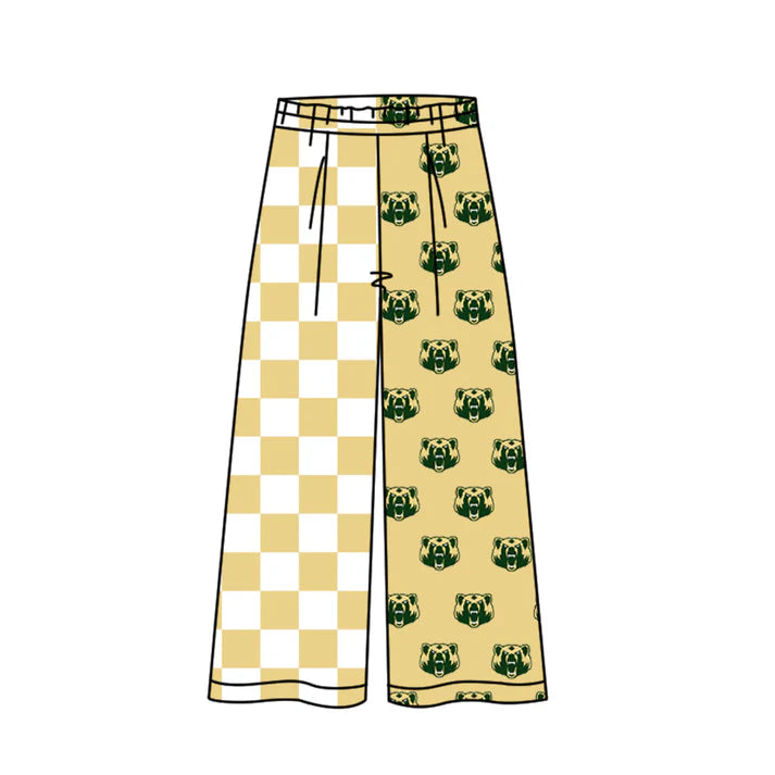 Baby girls custom team design pants