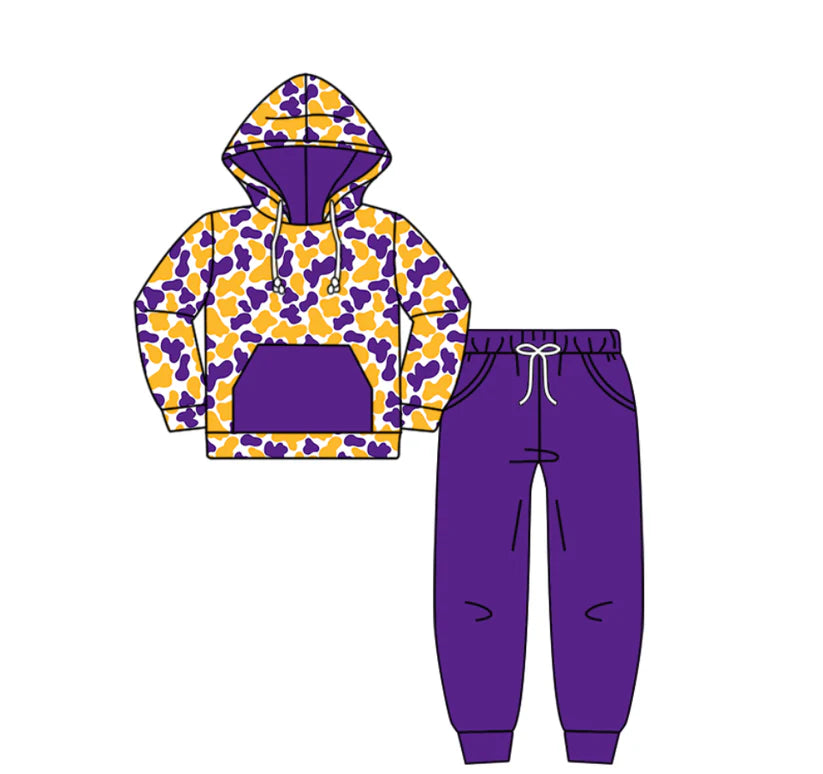 Baby boy custom team cheer design hoodie set
