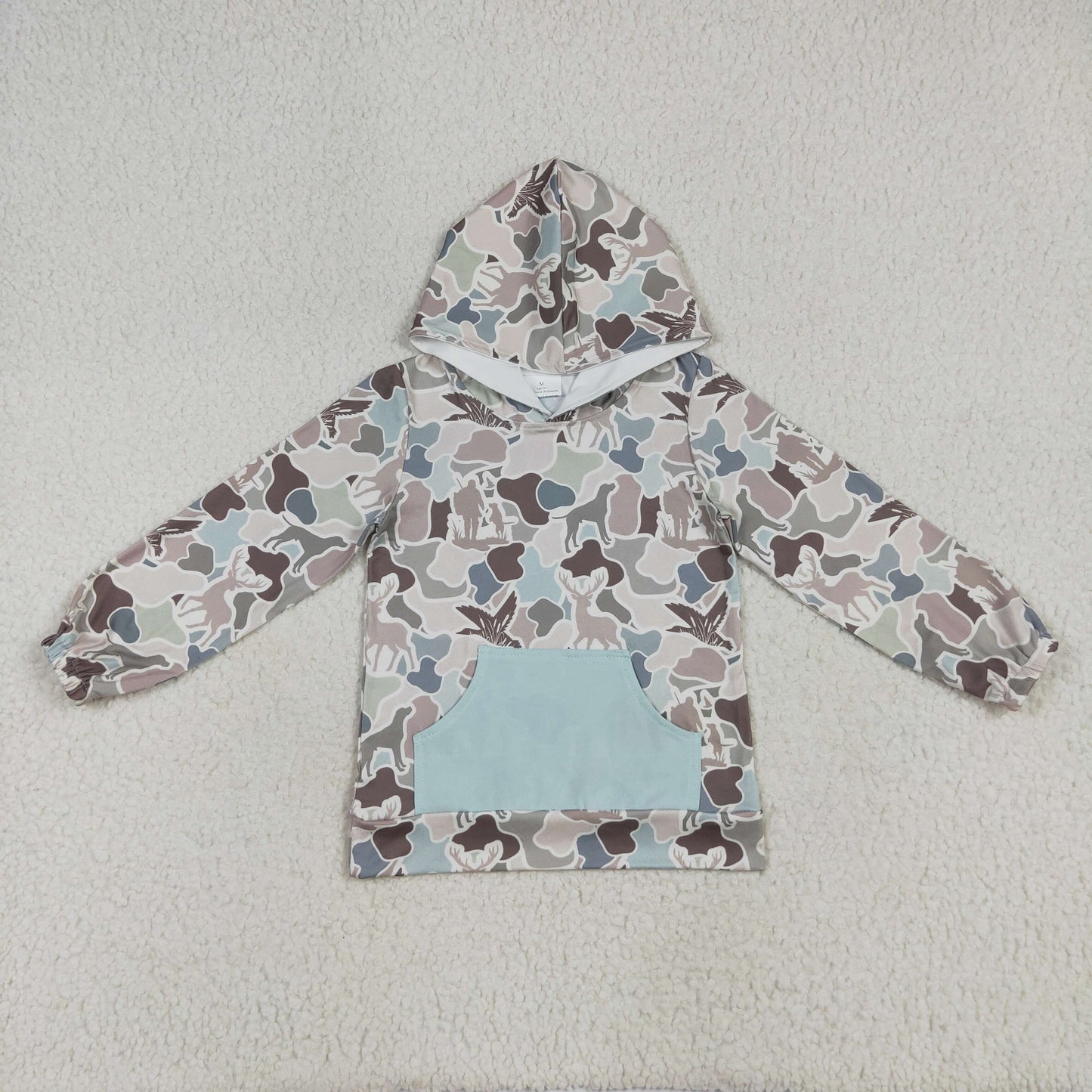 Mommy and me wholesale kids girls camo hoodie top