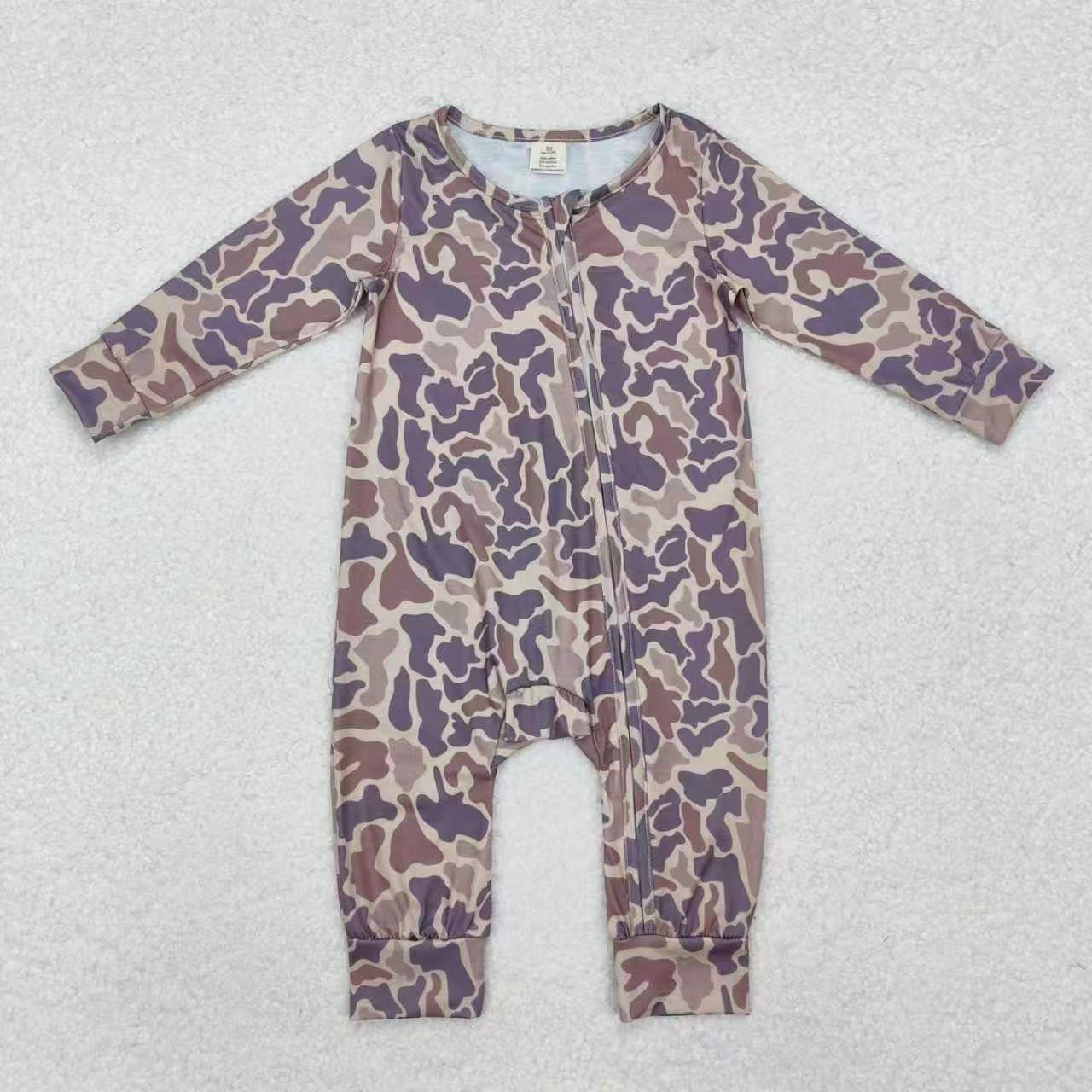 baby boy long sleeve grey camo hoodie top