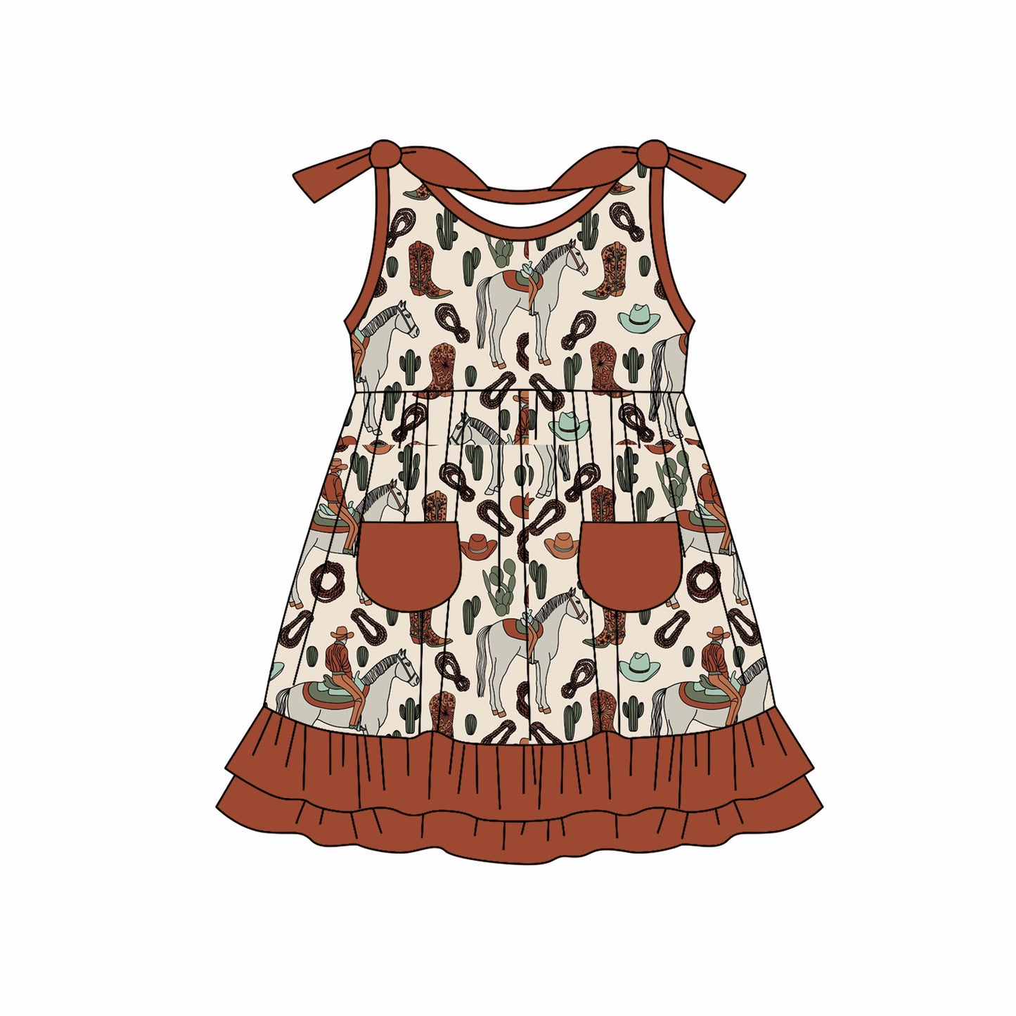 Cowgirl western rodeo summer dress