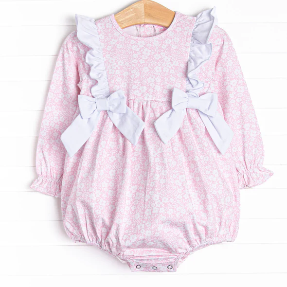 Toddle kids floral design long sleeve romper