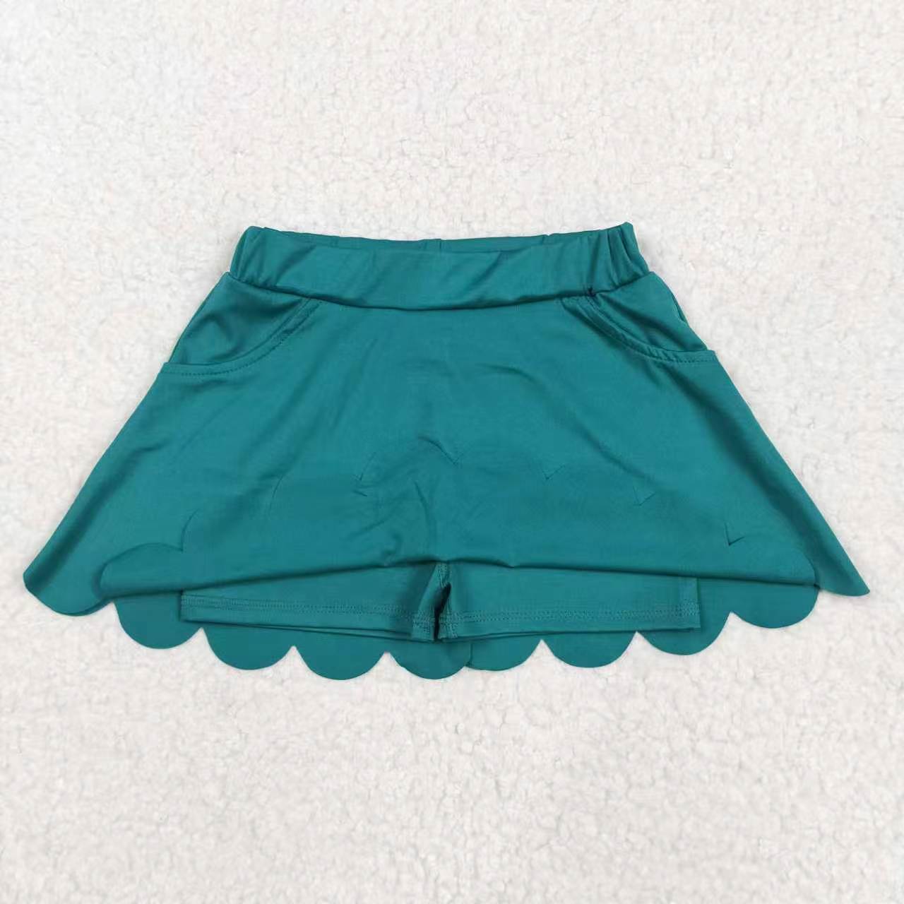 Toddle baby girls green active wear skirt shorts