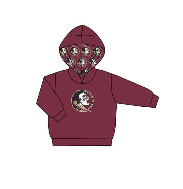 baby boy custom team design hoodie top