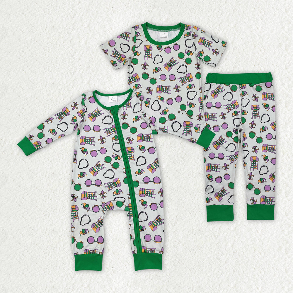 Toddle baby boy Mardi Gras matching clothes