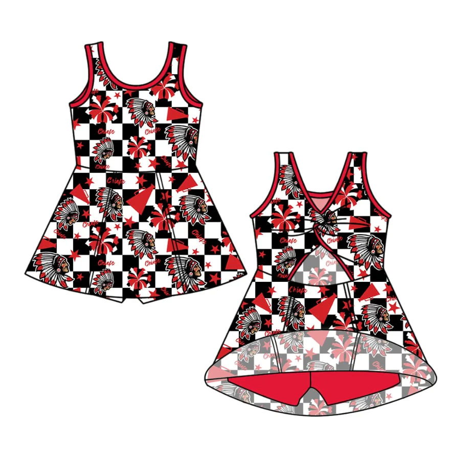 toddle girls cheer team skirt set