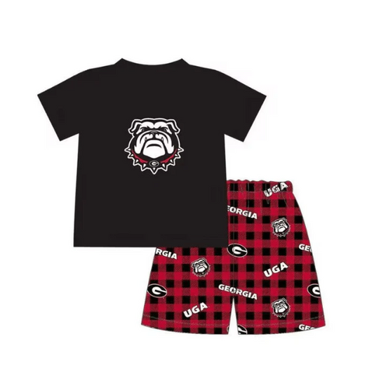 baby boy summer college dog team outfit