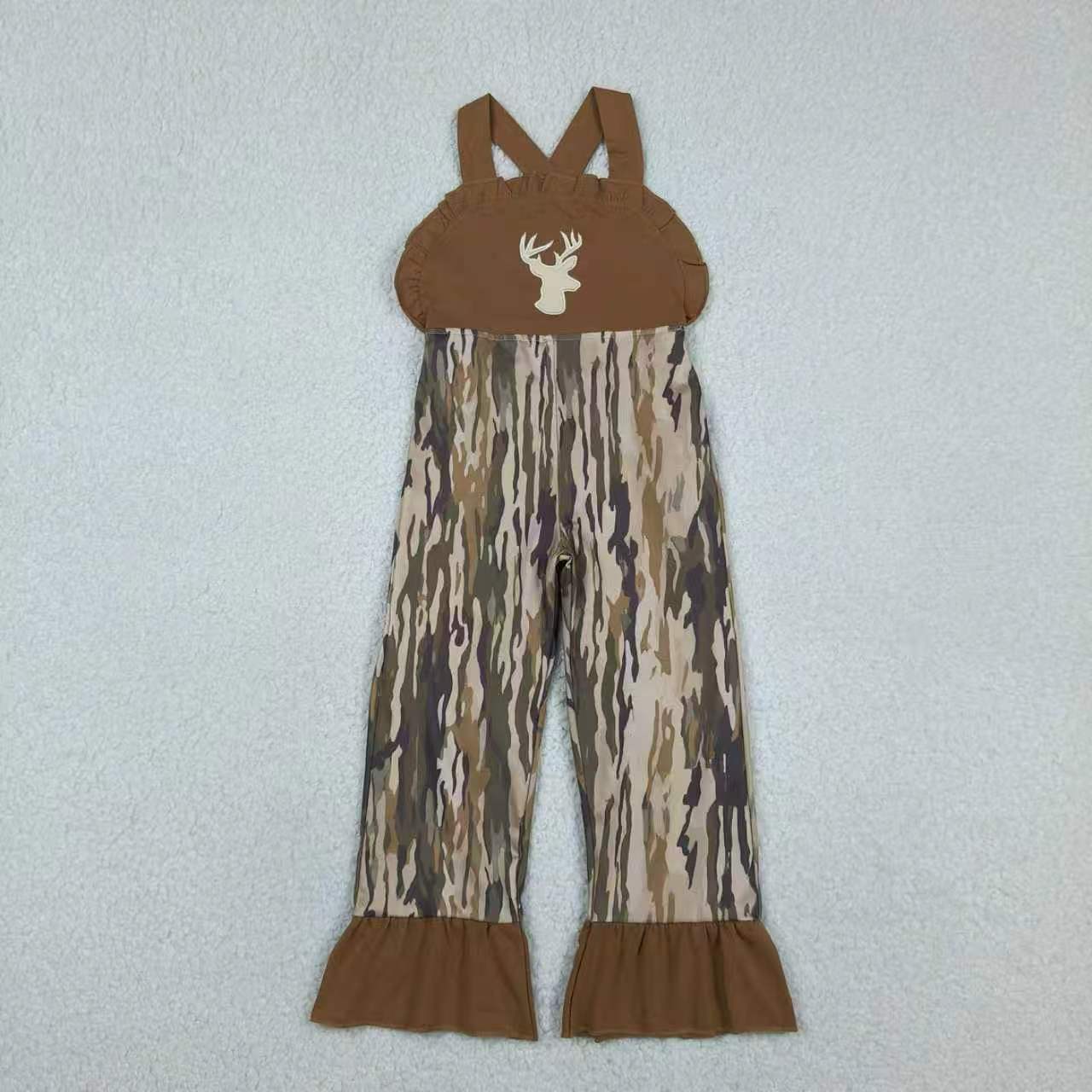 Embroidery Deer duck dog top matching shorts boy summer outfit