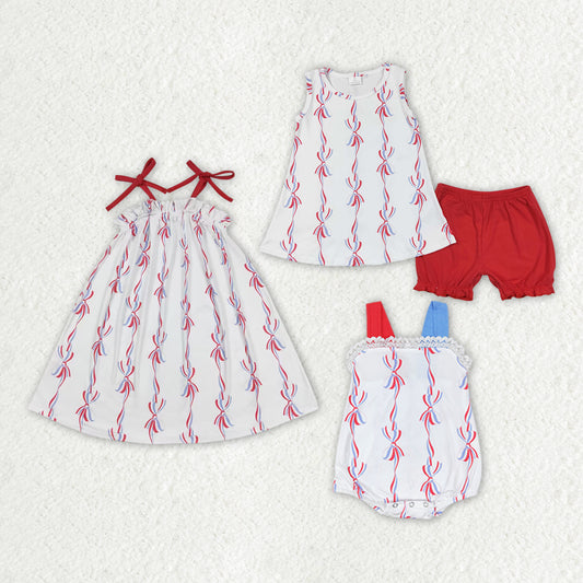 best sister baby girls july 4th  summer short set