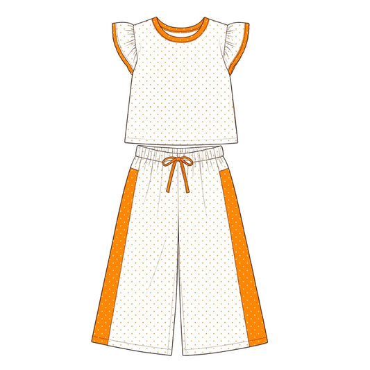 Toddle kids girls custom design short sleeve outfit