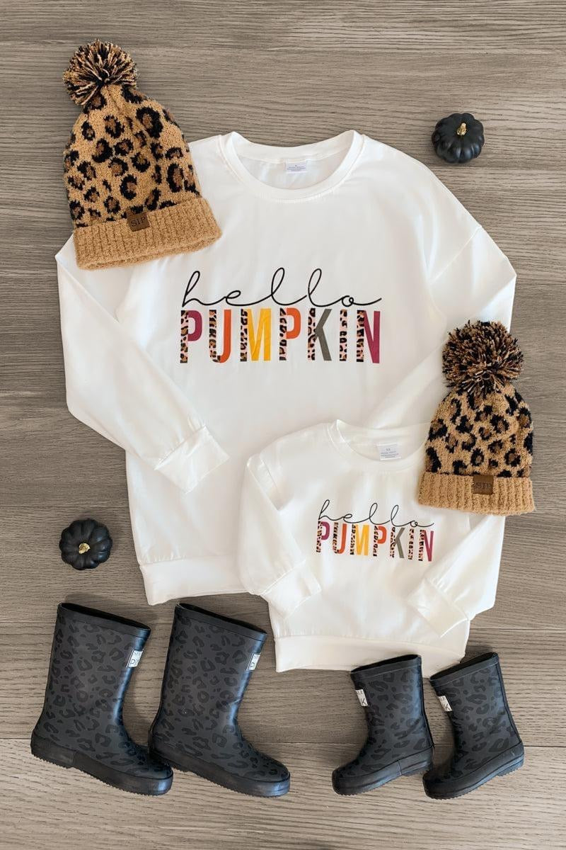 Adult long sleeve pumpkin top