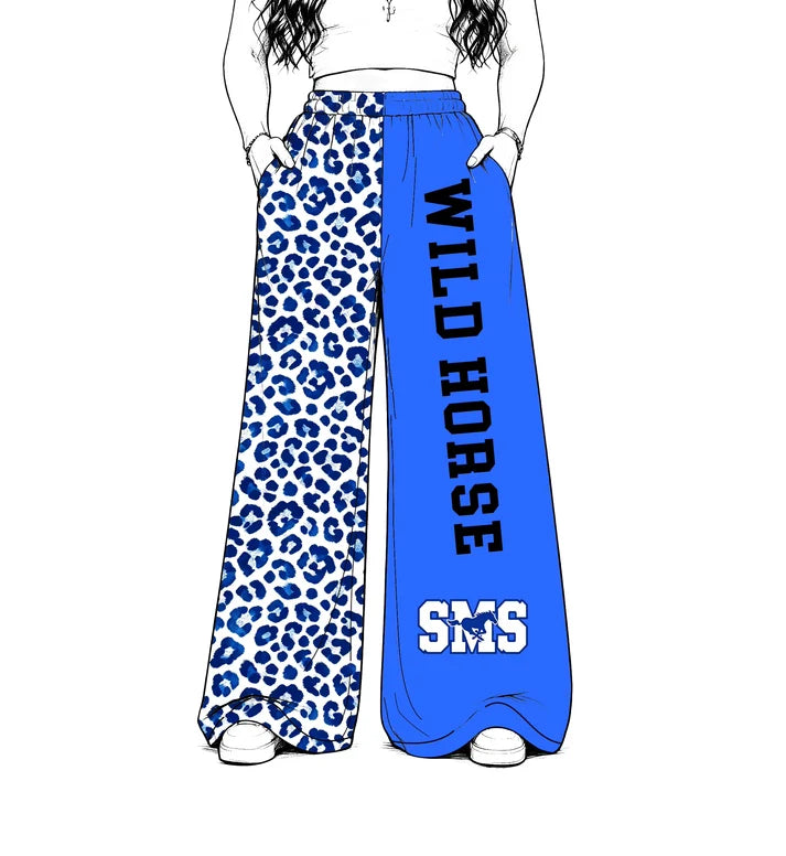 Baby girls custom wild horse team leopard design milk silk leggings pants