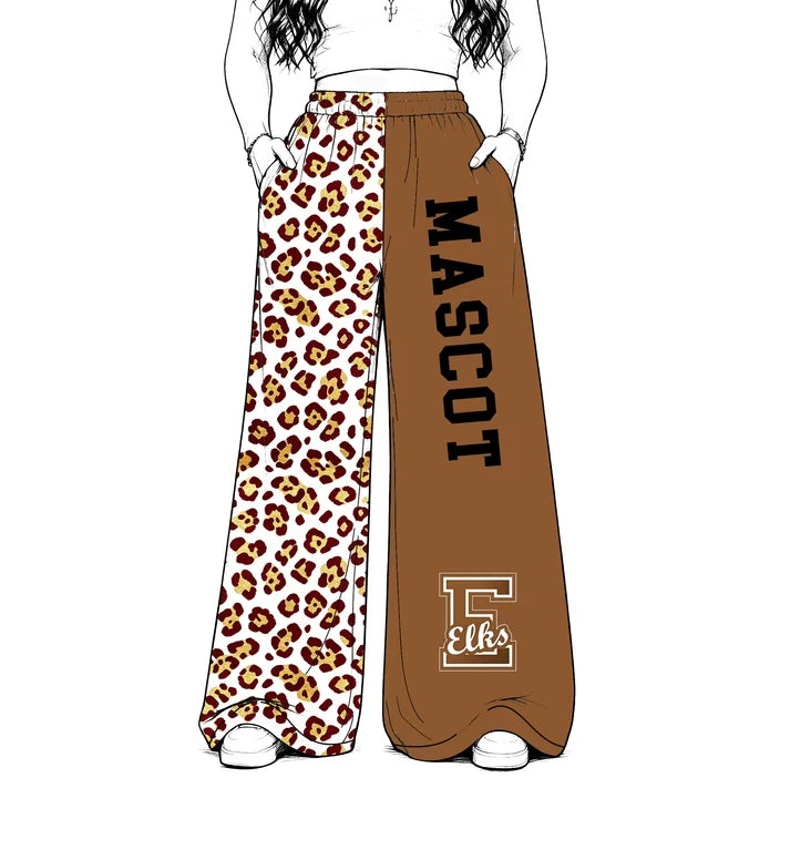 Baby girls custom masoct team leopard design milk silk leggings pants
