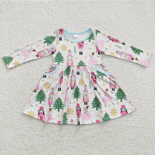 Pre-order baby girls Christmas tree  milk silk  dress