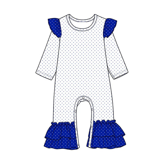 Toddle baby girl long sleeve custom design romper