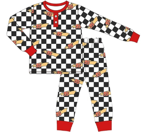 Toddle kids boy car design matching design outfit