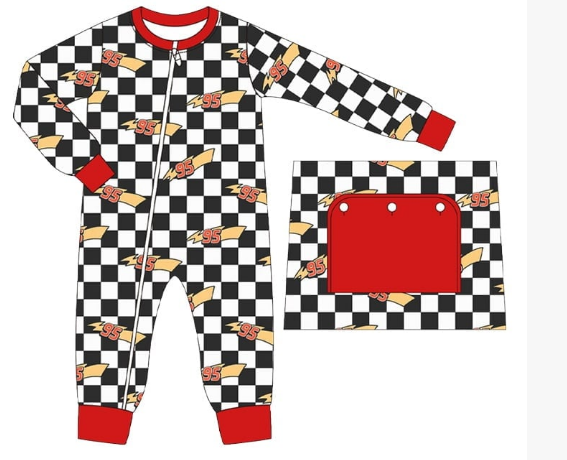 Toddle kids boy car design matching design outfit