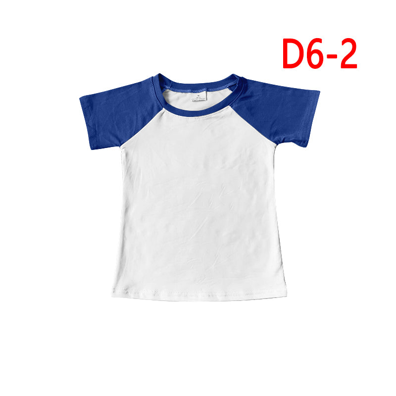 raglan sleeve cartoon top boy summer t-shirt D6-2