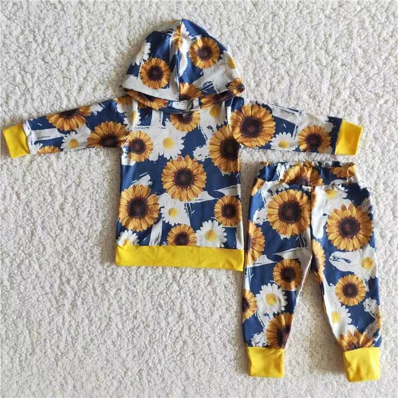 boys sunflower hoodie set