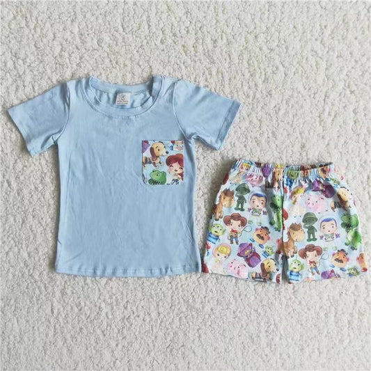 Boys summer short set