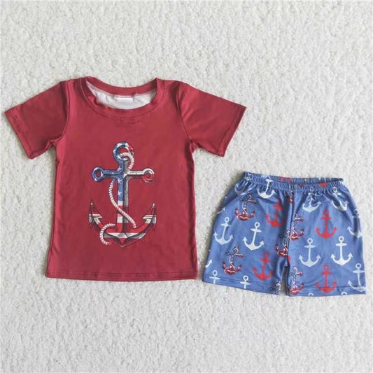 Boys summer short set