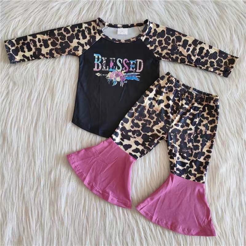 Girl blessed clothing set