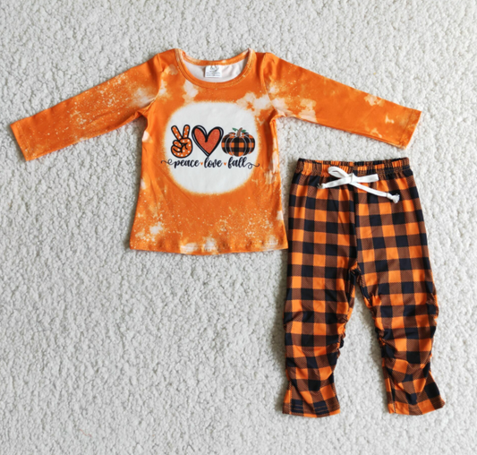 Baby girls  orange pumpkin outfit