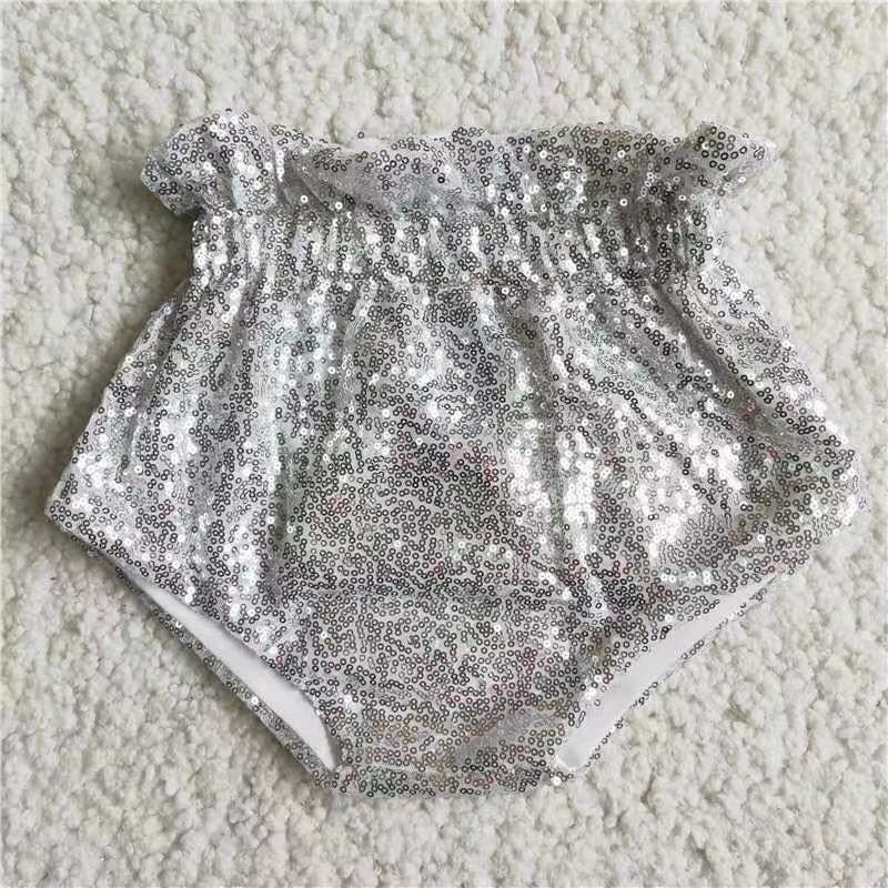 Infant toddle girls grey sparking bummies