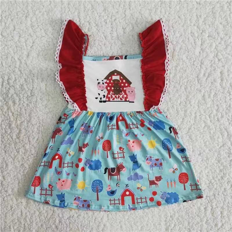 Toddle girls flutter sleeve dress