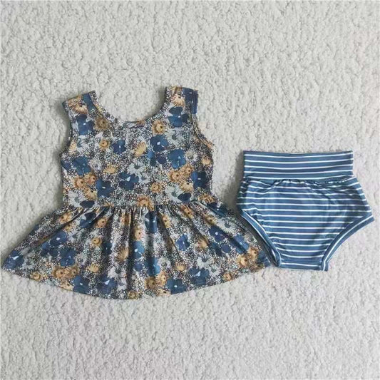 Girls summer bummies set