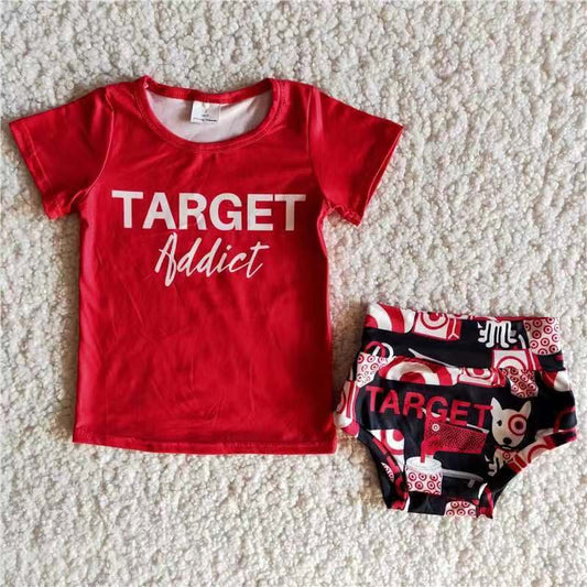 Girls summer bummies set