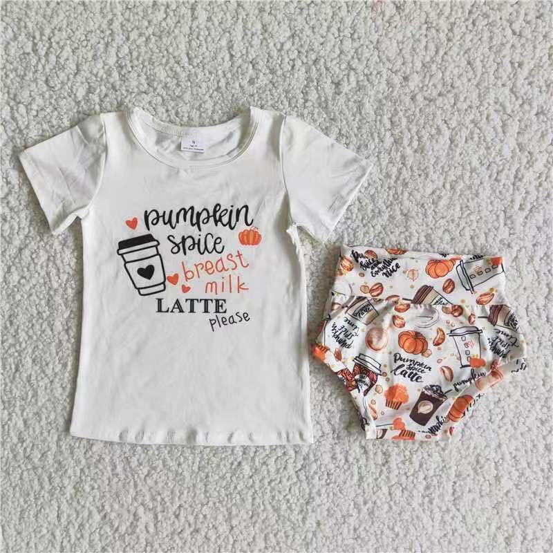 Girls summer bummies set