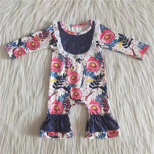 baby girls long sleeve spring/fall romper