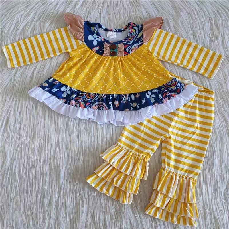 baby girls yellow fall  outfit