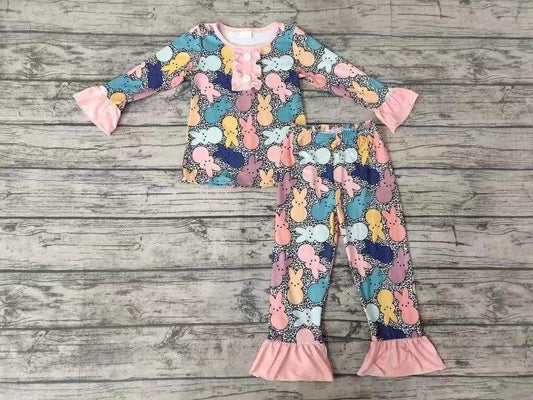 baby girls Easter pajama set