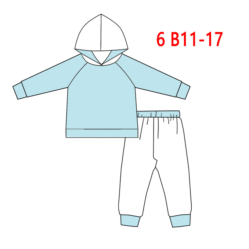baby boy long sleeve Christmas design hoodie set ,wholesale kids clothing,6 B11-17