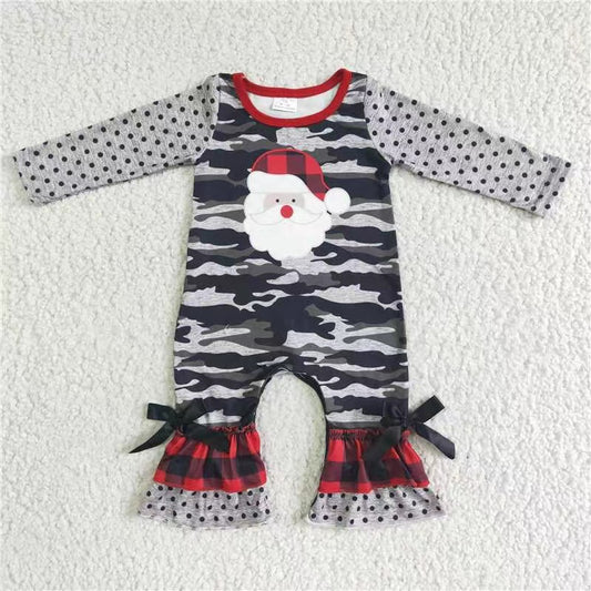 Toddle girls Camo print Christmas romper