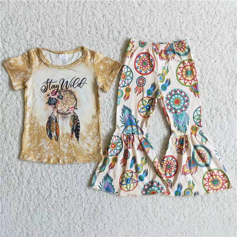 baby girls stay wild summer outfit