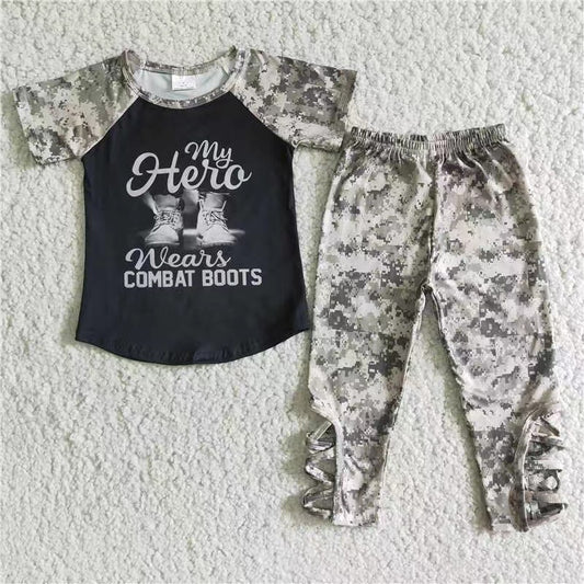 promotion baby girls letter print summer outfit