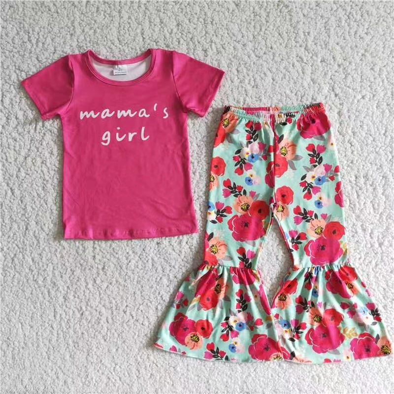 Mamas girl summer clothing set