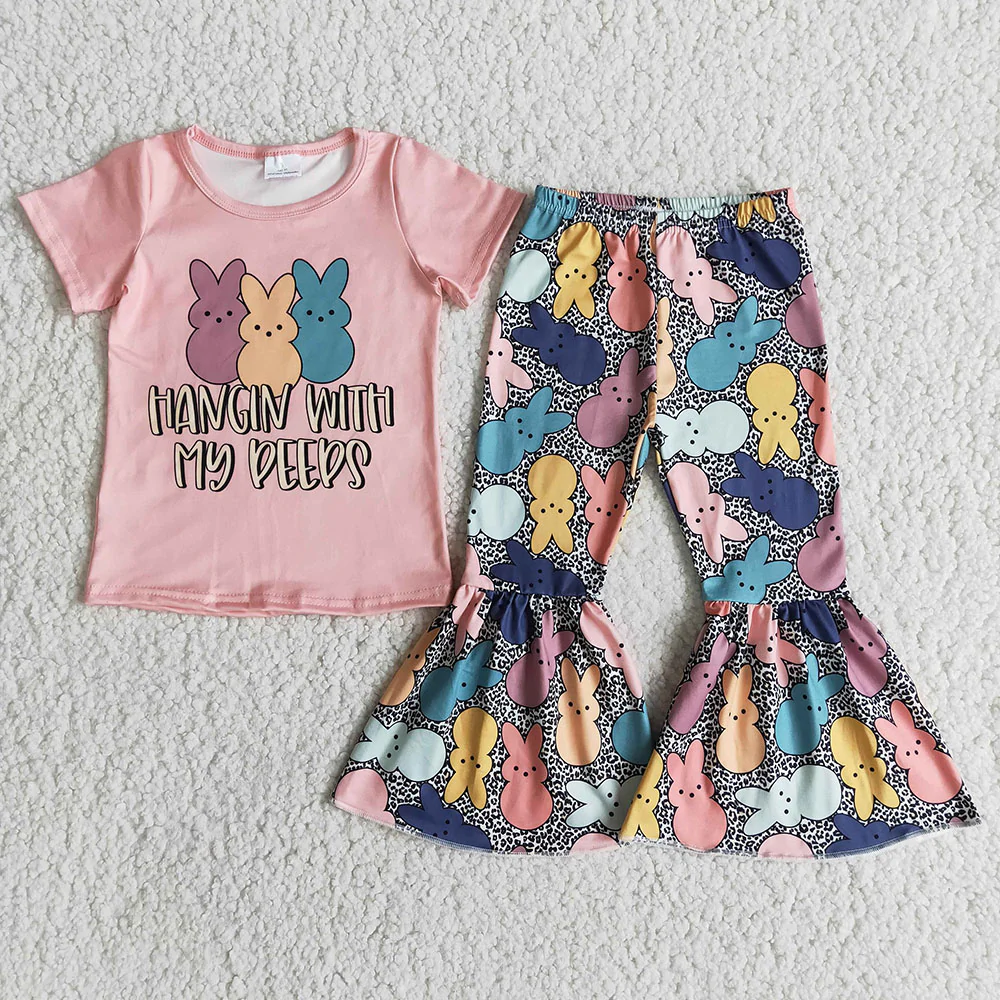 baby girls three rabbit outfit