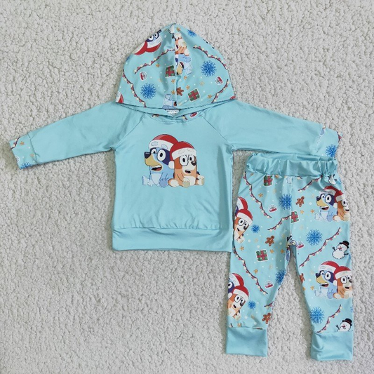 baby boy long sleeve Christmas design hoodie set ,wholesale kids clothing,6 B11-17