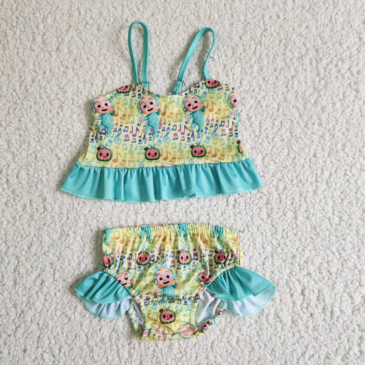 baby girls  design 2pcs swimming suit E13-29