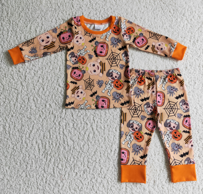 Baby girls cartoon pajama set 6 A10-5