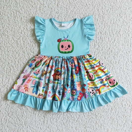 Baby girls blue summer dress C13-19