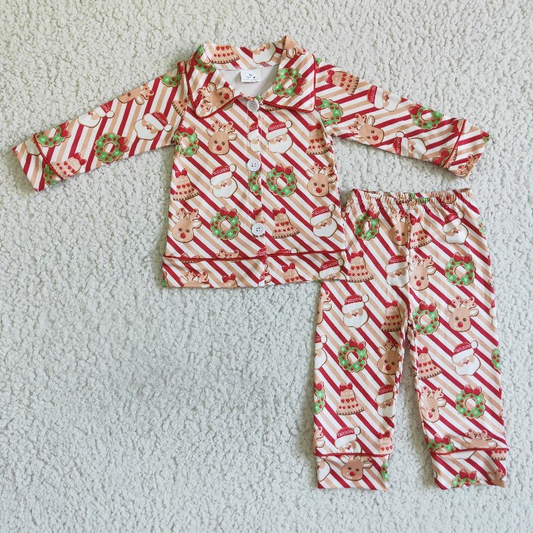 boys  Santa/cake pajama set,6 A22-19