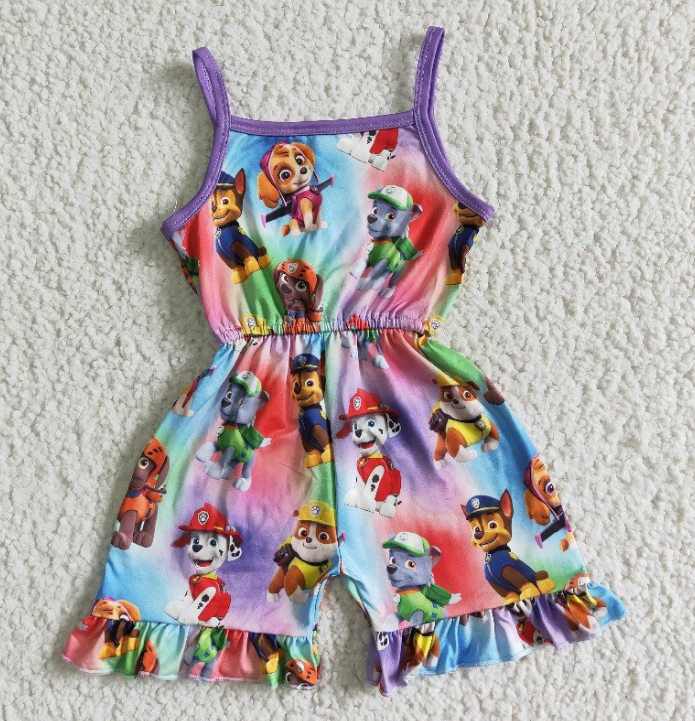 hot sale baby girls cartoon jumpsuit one piece romper ,SR0023